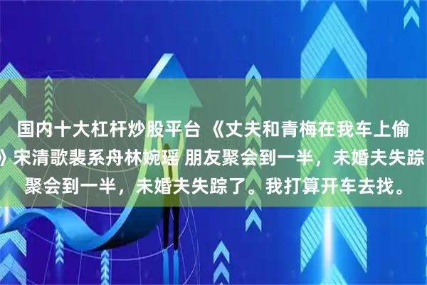 国内十大杠杆炒股平台 《丈夫和青梅在我车上偷腥？那就热死他们！》宋清歌裴系舟林婉瑶 朋友聚会到一半，未婚夫失踪了。我打算开车去找。